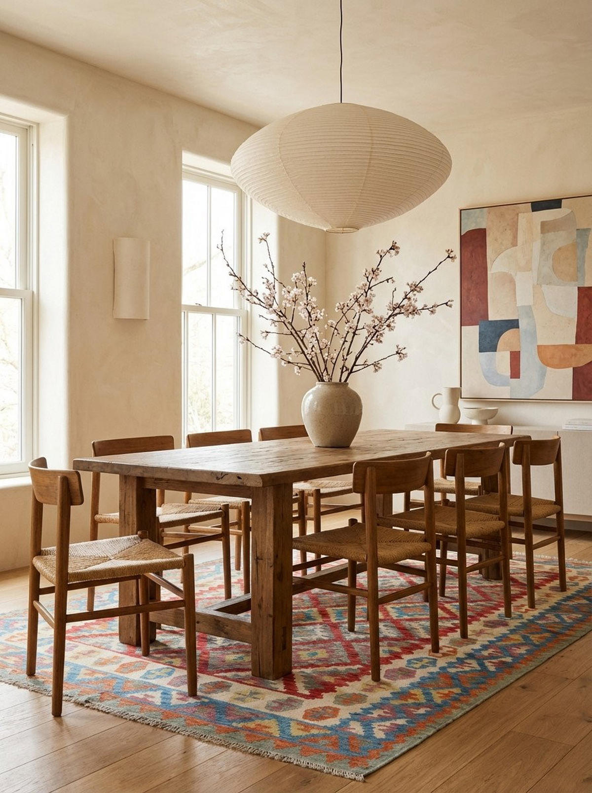 HANDWEBTEPPICH Kelim Gashgai Rot 354/261 cm Schurwolle - Rot, Textil (261/354cm) - Looma