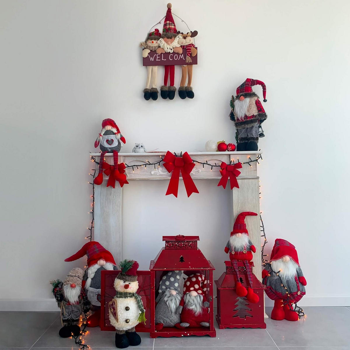 WEIHNACHTSGNOM Rot 14/10/67 cm - Rot, Textil (14/67/10cm) - Mobili Rebecca