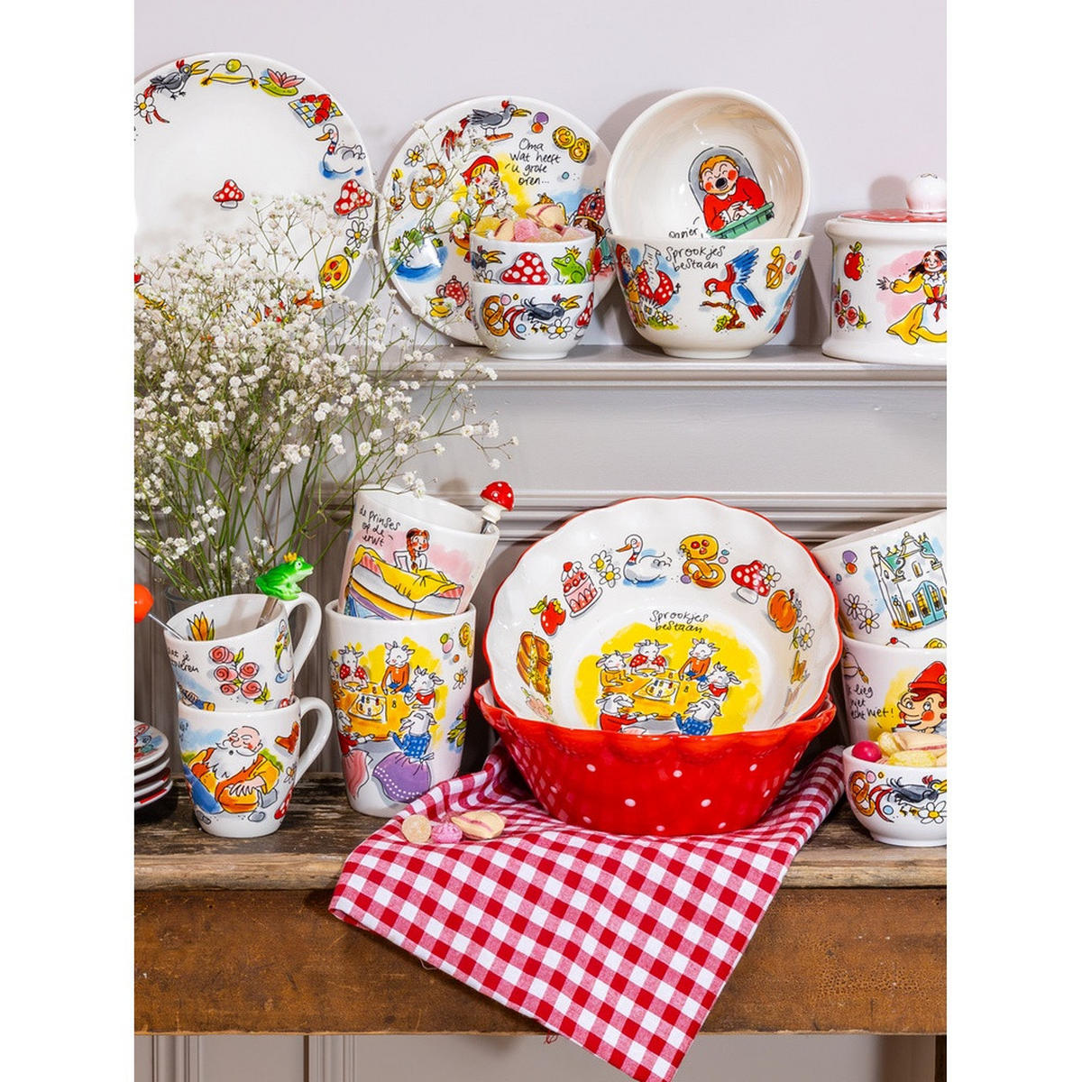 BECHER Efteling Pinocchio in Bunt - 350 ml - Multicolor, Keramik (0.35L) - Blond Amsterdam