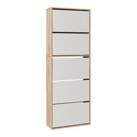SCHUHKIPPER Lund - Sonoma Eiche, Holzwerkstoff (24/169/60cm) - [en.casa]