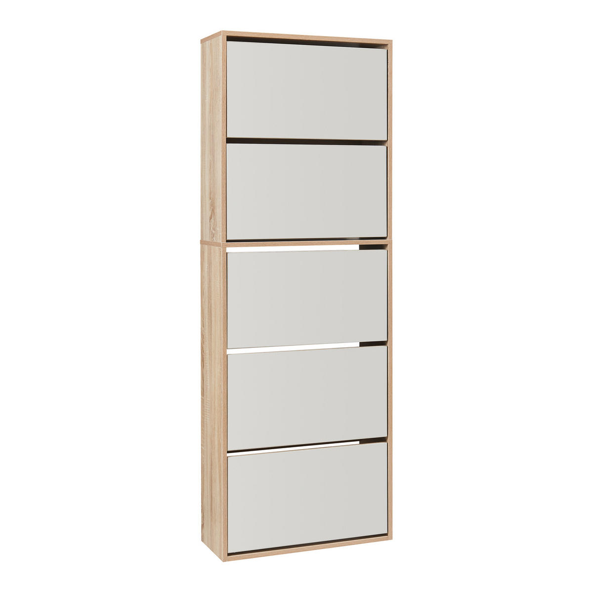 SCHUHKIPPER Lund - Sonoma Eiche, Holzwerkstoff (24/169/60cm) - [en.casa]