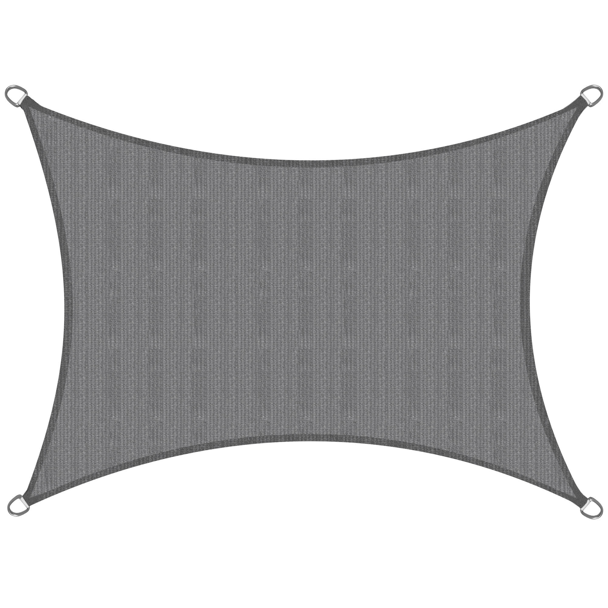 SONNENSEGEL SolVision HS9 200/200 cm rechteckig Anthrazit HDPE - Anthrazit, Kunststoff (200/200cm)