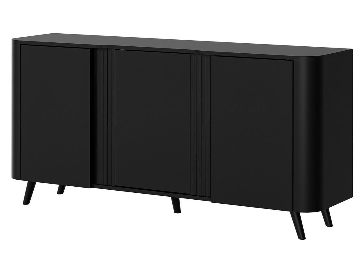 KOMMODE Volare 150 3D - Schwarz, Holzwerkstoff/Kunststoff (151/76/39cm) - MIRJAN24