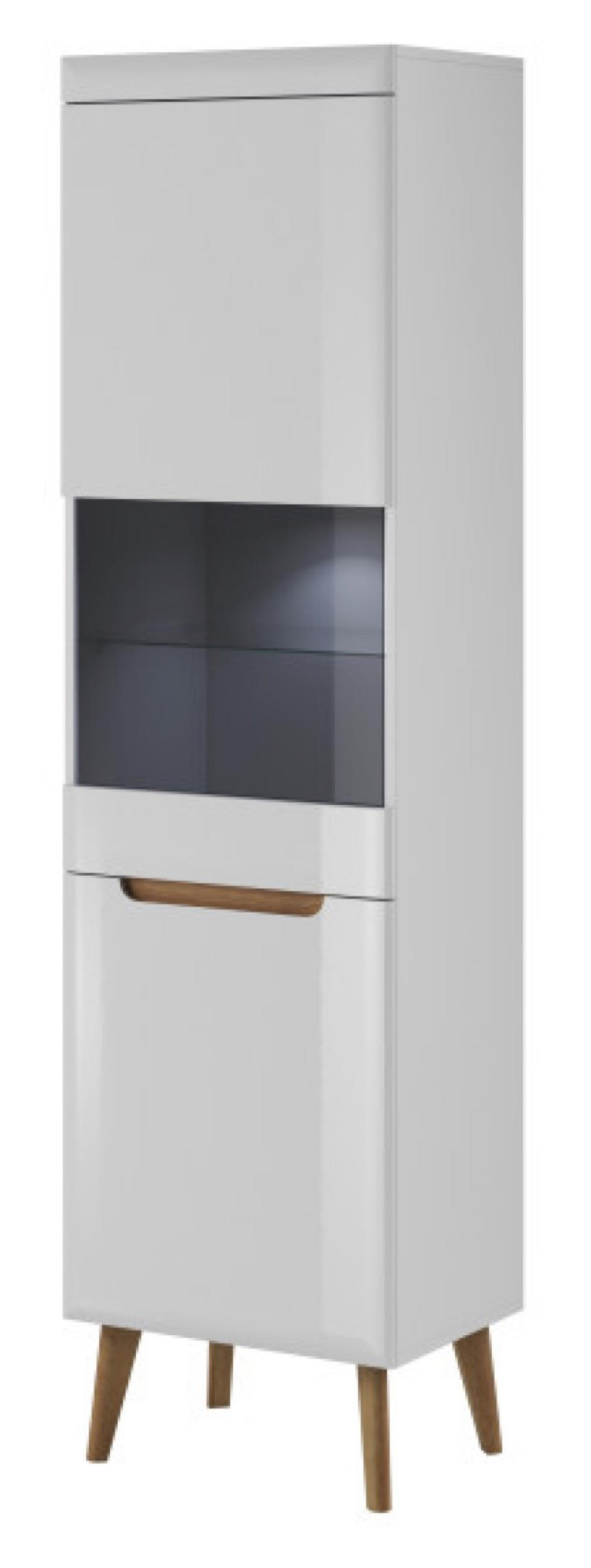 Sepro Meble Vitrine Weiß 53x197x40 cm