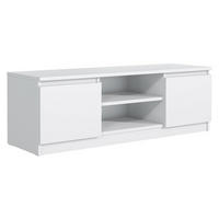 TV Schrank Weiß 120,4 x 39 x 38,5cm Wohnzimmer Möbel - Weiß, Holzwerkstoff (120/39/39cm) - MebLocker