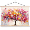 POSTER Aquarell - Baum - Kunst - Abstrakt 60x40 cm - Multicolor, Textil (60/40/0.15cm) - MuchoWow