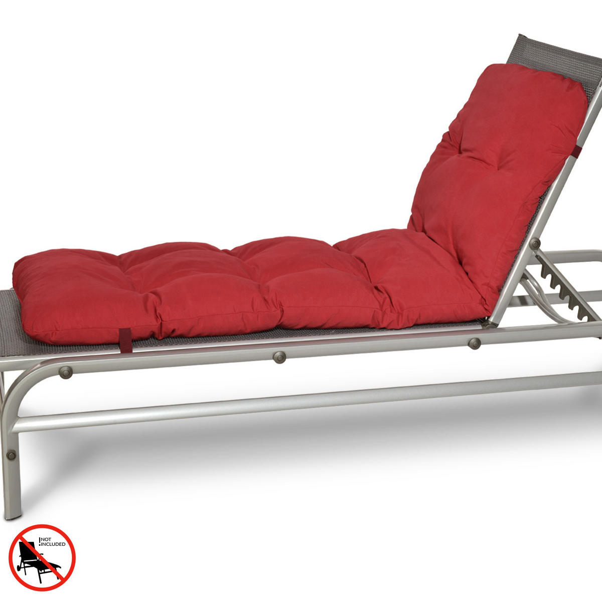 ROLLIEGENAUFLAGE Flair RL 190/60/8cm Rot - Rot, Textil (60/8/190cm) - Beautissu 