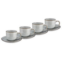 ESPRESSOTASSE (4er Set) Henley - Grau, Keramik (0.09L) - Butlers