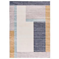 FLACHWEBETEPPICH Beige Class 160/230 cm - Blau/Beige, Textil (160/230cm) - Atticgo