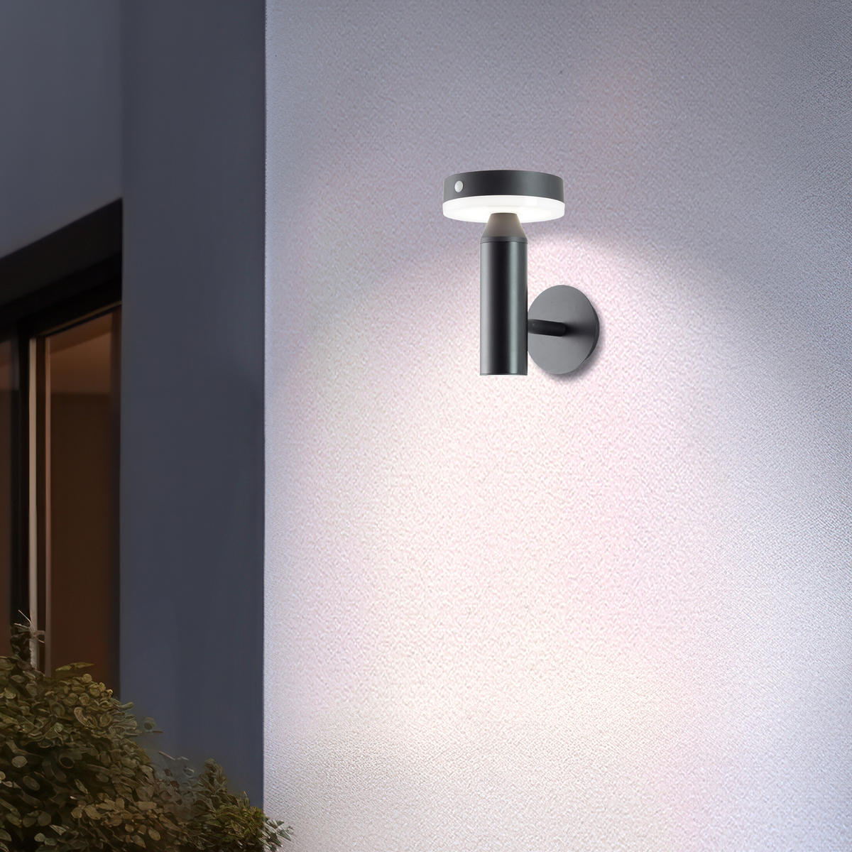 AUSSENWANDLEUCHTE Magua G40441/06 - Schwarz, Metall (13.3/20.8/18.9cm) - Brilliant