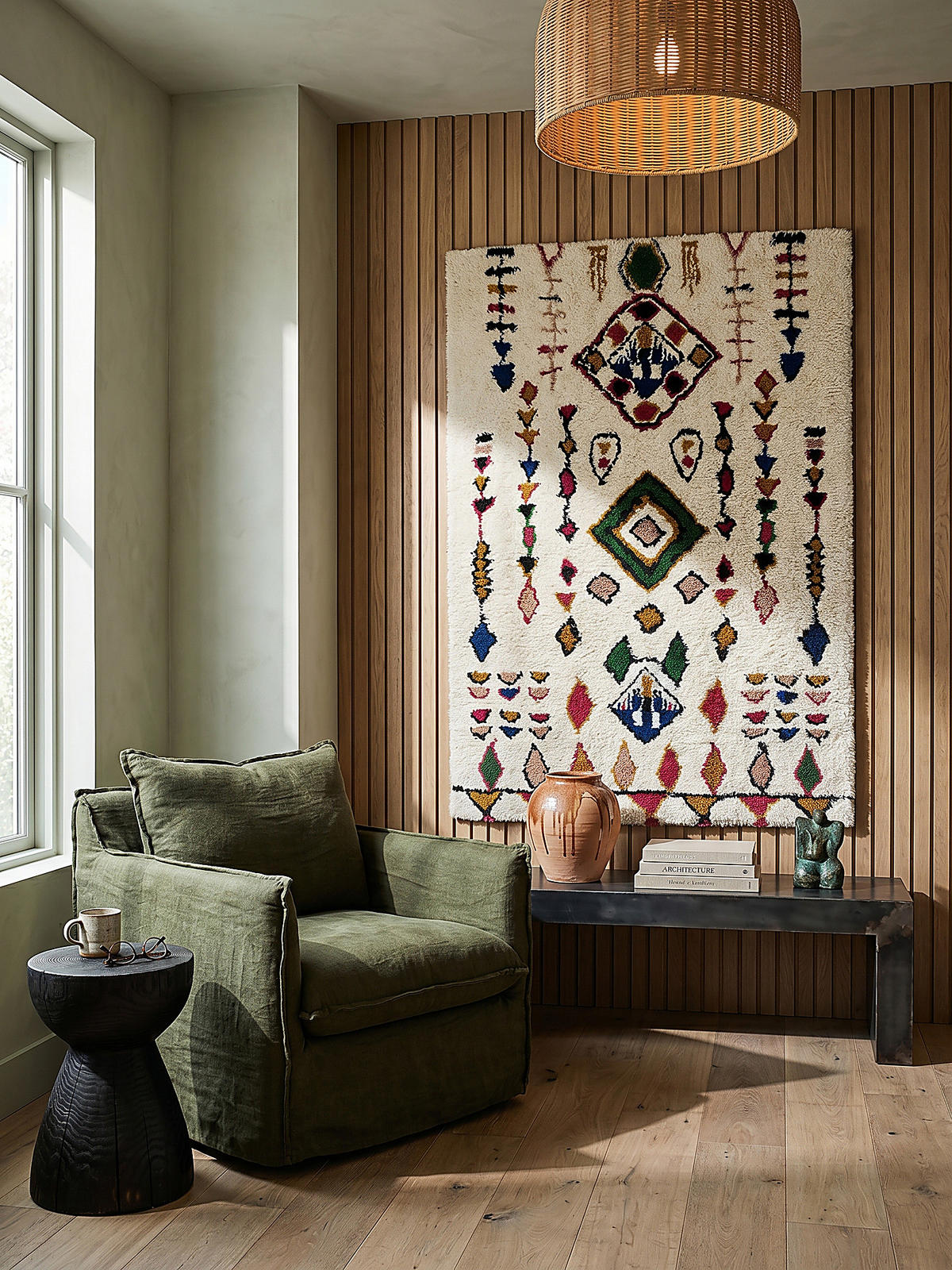 TEPPICH Berber-Stil handgetuftet aus reiner Wolle, Shaggy Multicolor Rechteckig 200x290 - Multicolor, Textil (200/290cm) - KADIMA DESIGN