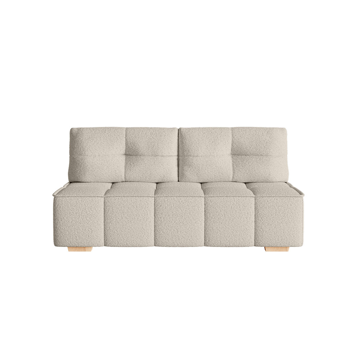 SOFA Miia mit Schlaffunktion, Beige - Beige, Textil (196/90/85cm) - Fedve