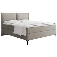 BOXBETT Calio Rise mit Bettkasten, Taupe Chenille 180x200 cm – inkl. H4 Taschenfederkern Matratze & Foam Topper - Taupe/Beige, Holz/Holzwerkstoff (180/200cm) - WFL GROUP