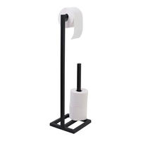 TOILETTENPAPIERHALTER Jack Schwarz - Schwarz, Metall (20/75/20cm) - LOFT42