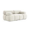 2-SITZER-SOFA Samt Stoff Beige - Beige/Creme, Kunststoff/Textil (190/70/96cm) - Makamii