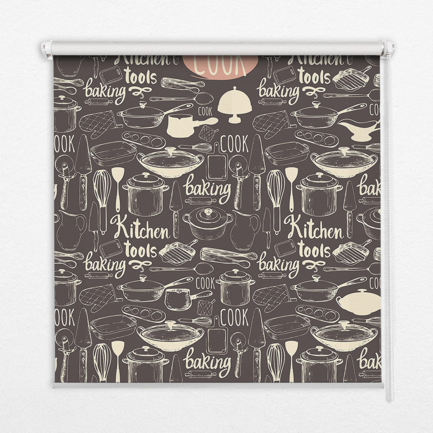 TULUP VNITŘNÍ roleta - okenní roleta - roleta - 70x140 cm - Kulinářské nástroje