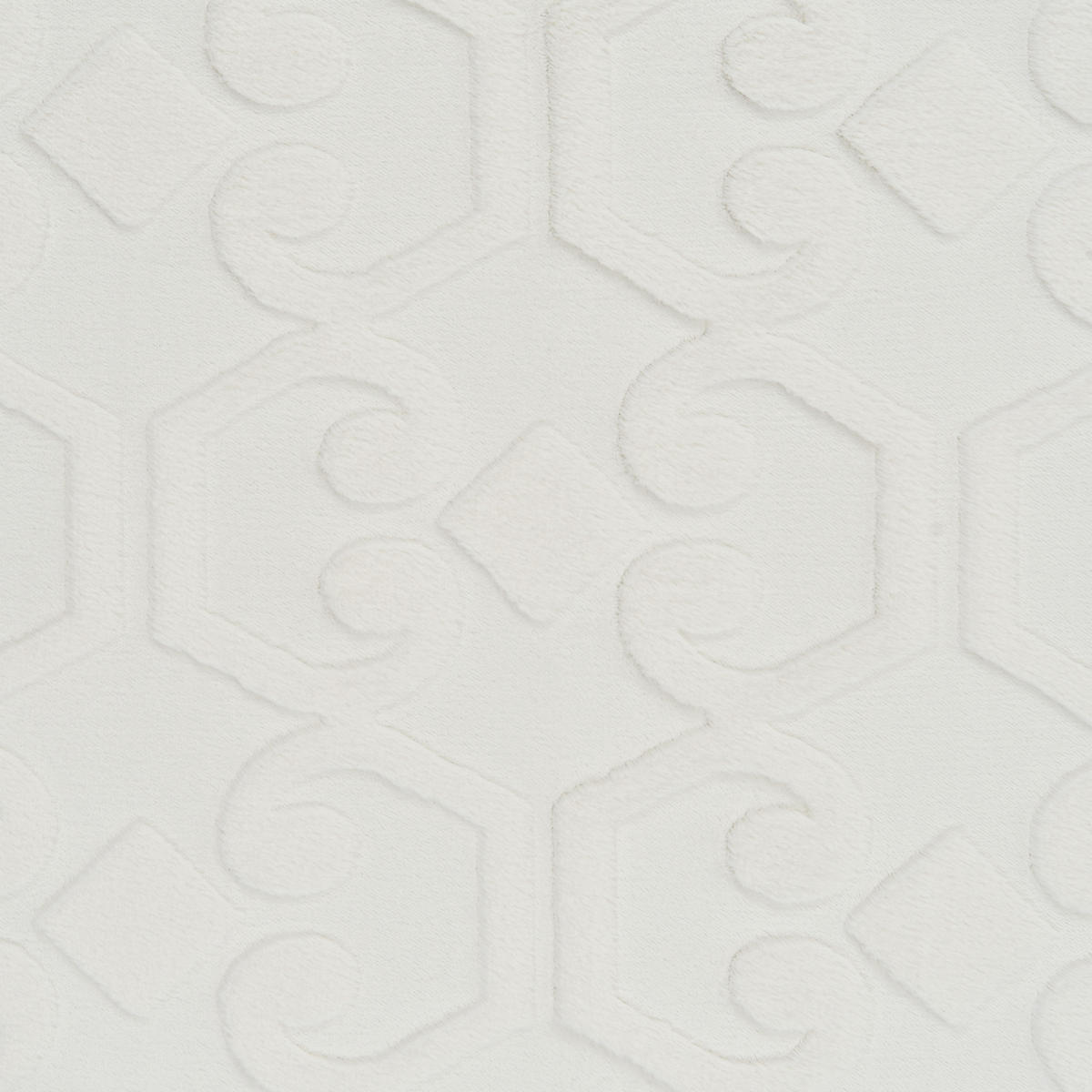 KOBEREC Krémově bílý 80/300 cm Gannett - bílá/krémová, textil (80/300cm) - Beliani