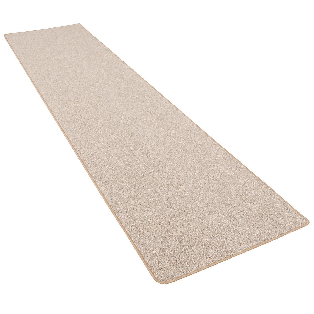 FEINSCHLINGEN VELOUR LÄUFER TEPPICH STRONG - Beige, Textil (80/320cm) - Snapstyle