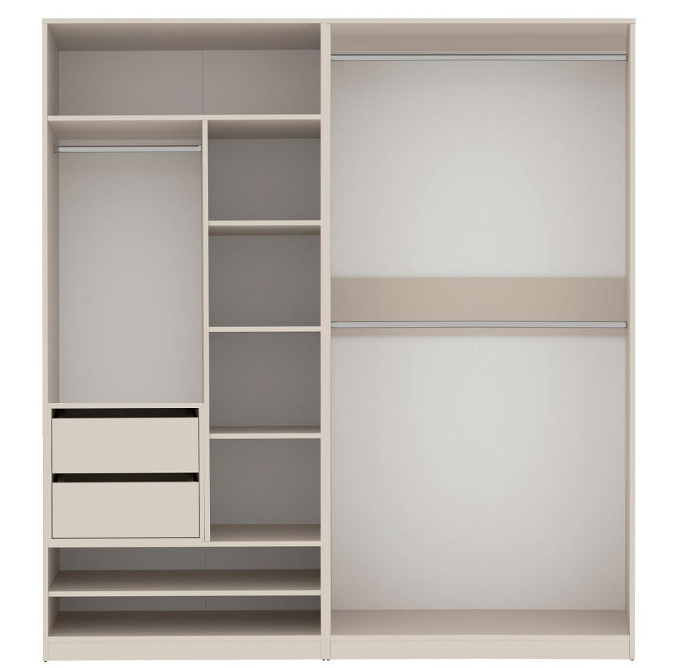 Marmex Möbel Garderobenschrank Kaschmir 190x206x51 cm