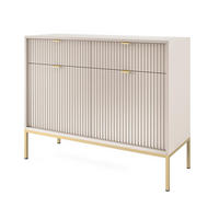 KOMMODE Nova Kaschmir / Gold 104 / 39 / 83cm - Kaschmir/Goldfarben, Holz/Holzwerkstoff (104/83/39cm) - Feldmann-Wohnen