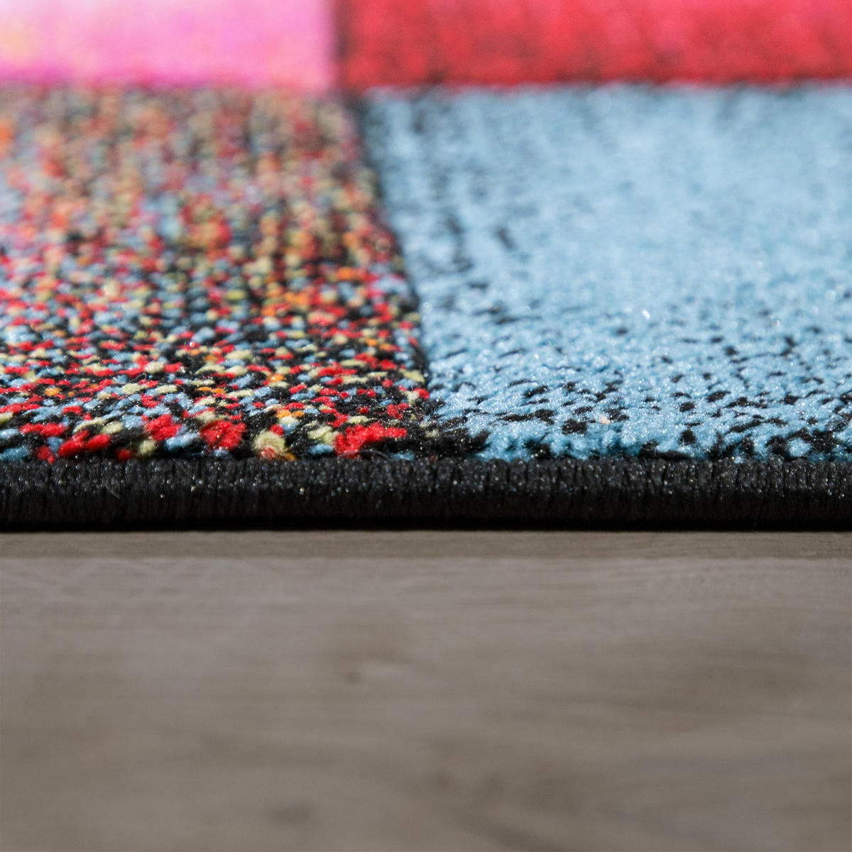 KURZFLORTEPPICH, kariert, aus Polypropylen, Florhöhe 12 mm, Mehrfarbig, 160 x 230 cm - Multicolor, Textil (160/230cm) - KADIMA DESIGN