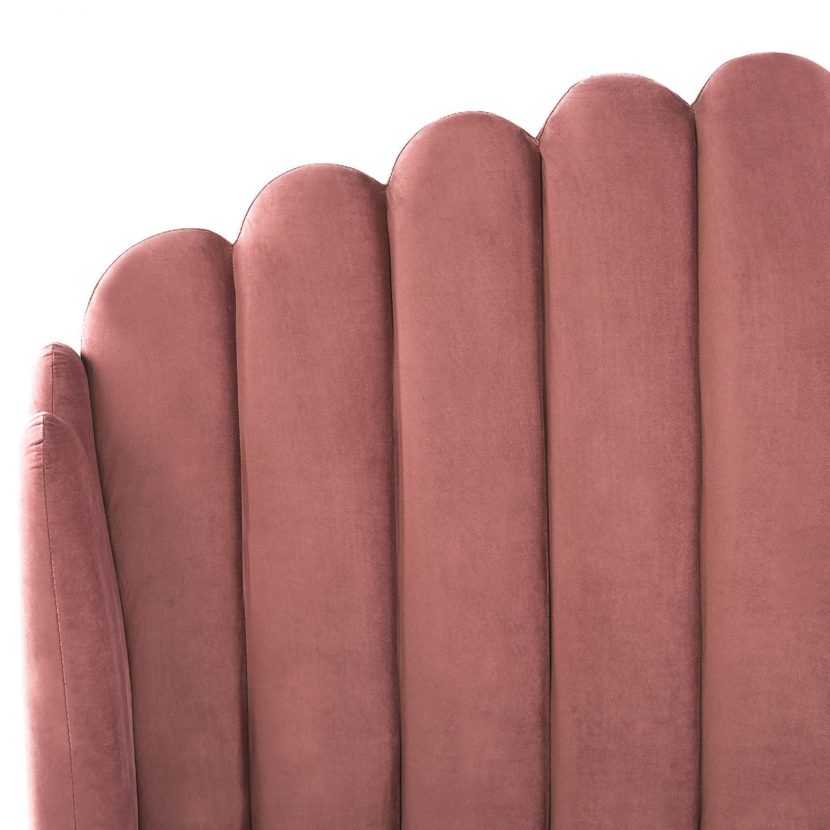 POLSTERBETT 180/200cm Rosa Ambillou - Pink, Textil (180/200cm) - Beliani