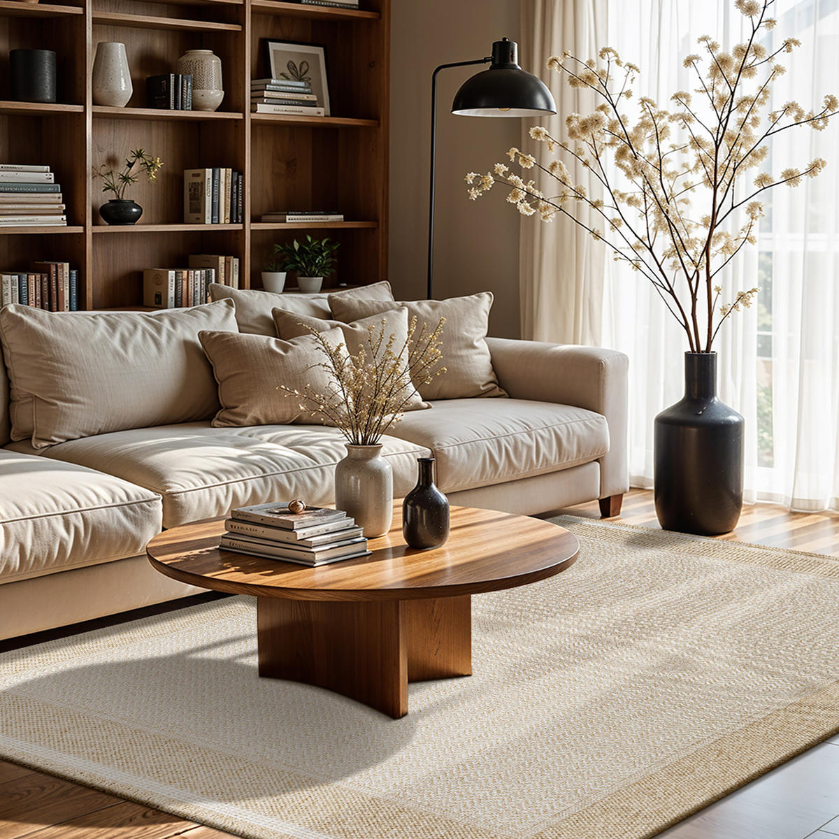 OUTDOORTEPPICH Jute-Optik 120x170 cm Beige - Braun, Kunststoff/Textil (120/170cm) - LIVABLISS