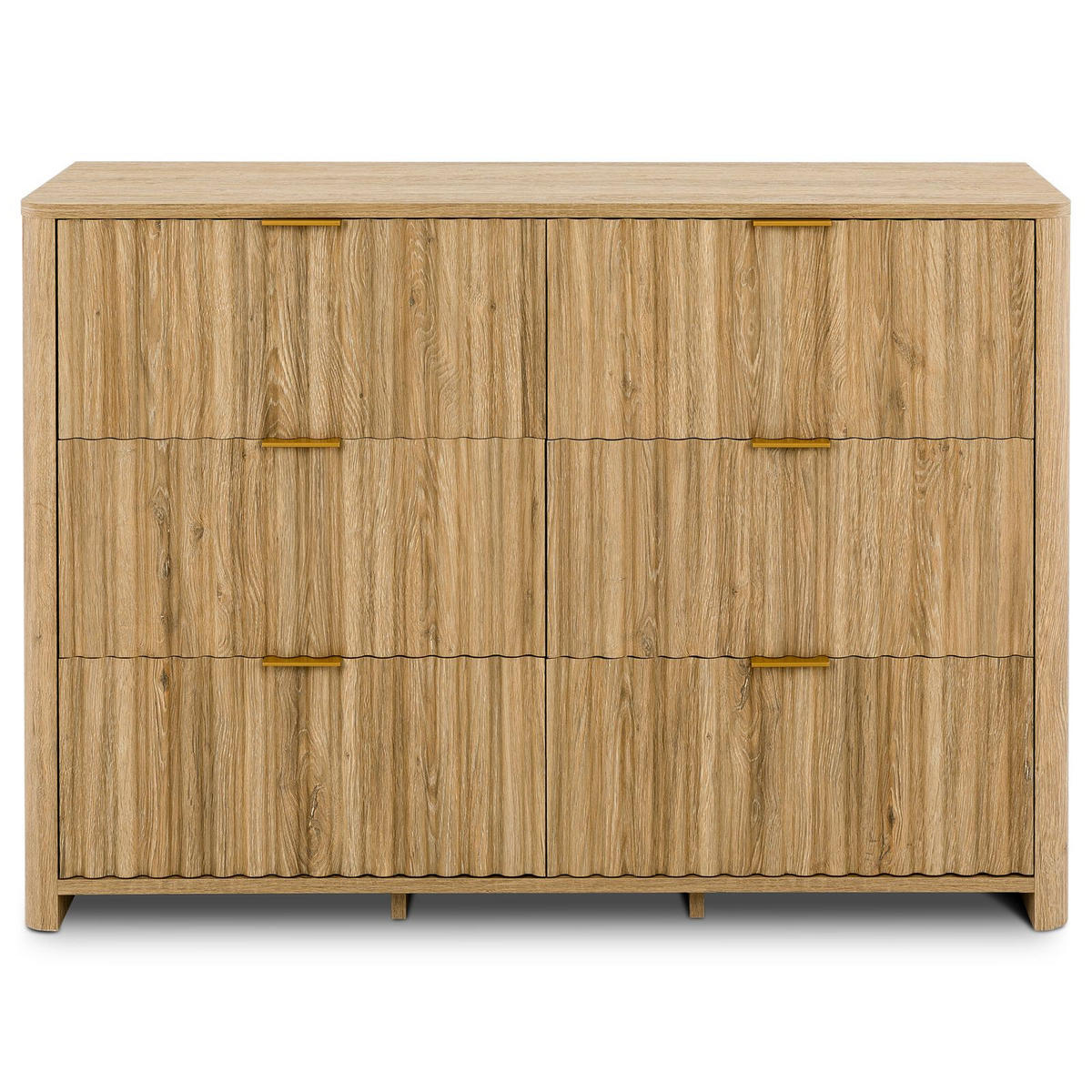 KOMMODE ELLA Eiche - Eichefarben, Holzwerkstoff (110/77/39cm) - IDIMEX