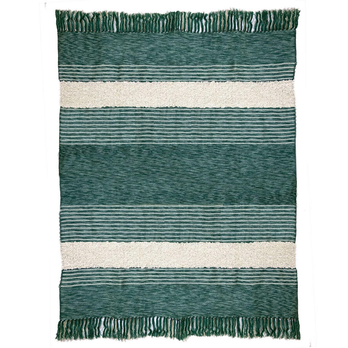 DECKE Tribal Grün - Grün, Textil (125/150cm) - Malagoon