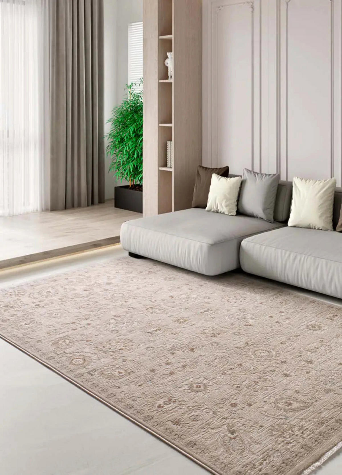 ORIENTTEPPICH Beige Ona 160/230 cm - Beige, Naturmaterialien/Textil (160/230cm) - Atticgo