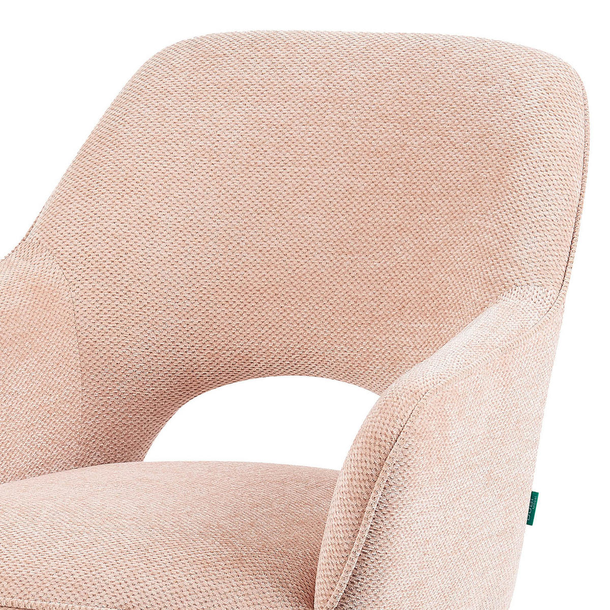 DREHSTUHL Mika-Ben - Schwarz/Rosa, Textil/Metall (60/87/65cm) - DUBI Möbel