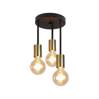 DECKENLEUCHTE Marlene 3-flammig 18/4/21 cm - Goldfarben, Metall (18/4/21cm) - Nettlife