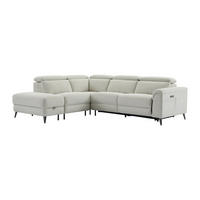 ECKSOFA Relaxsofa elektrisch - Stoff - Ecke Links - Beige - MAKORO - Beige, Textil (274/228cm) - Vente-Unique