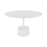 BEISTELLTISCH Nowa Low Weiß 55/55/35 cm - Weiß, Metall (55/55/35cm) - Leitmotiv