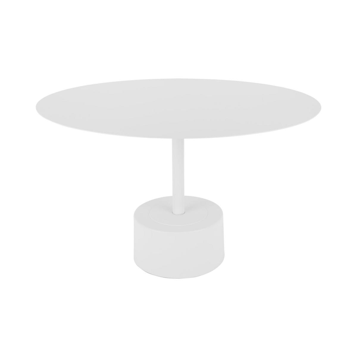 BEISTELLTISCH Nowa Low Weiß 55/55/35 cm - Weiß, Metall (55/55/35cm) - Leitmotiv