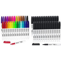 PERMANENT Marker Set 60-teilig schwarz und bunt - Multicolor, Kunststoff (1/1/15cm)