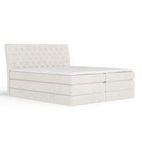 BOXSPRINGBETT Seraphine Beige 200/200 cm - Beige/Schwarz, Holz/Holzwerkstoff (200/200cm) - Maison de Reve