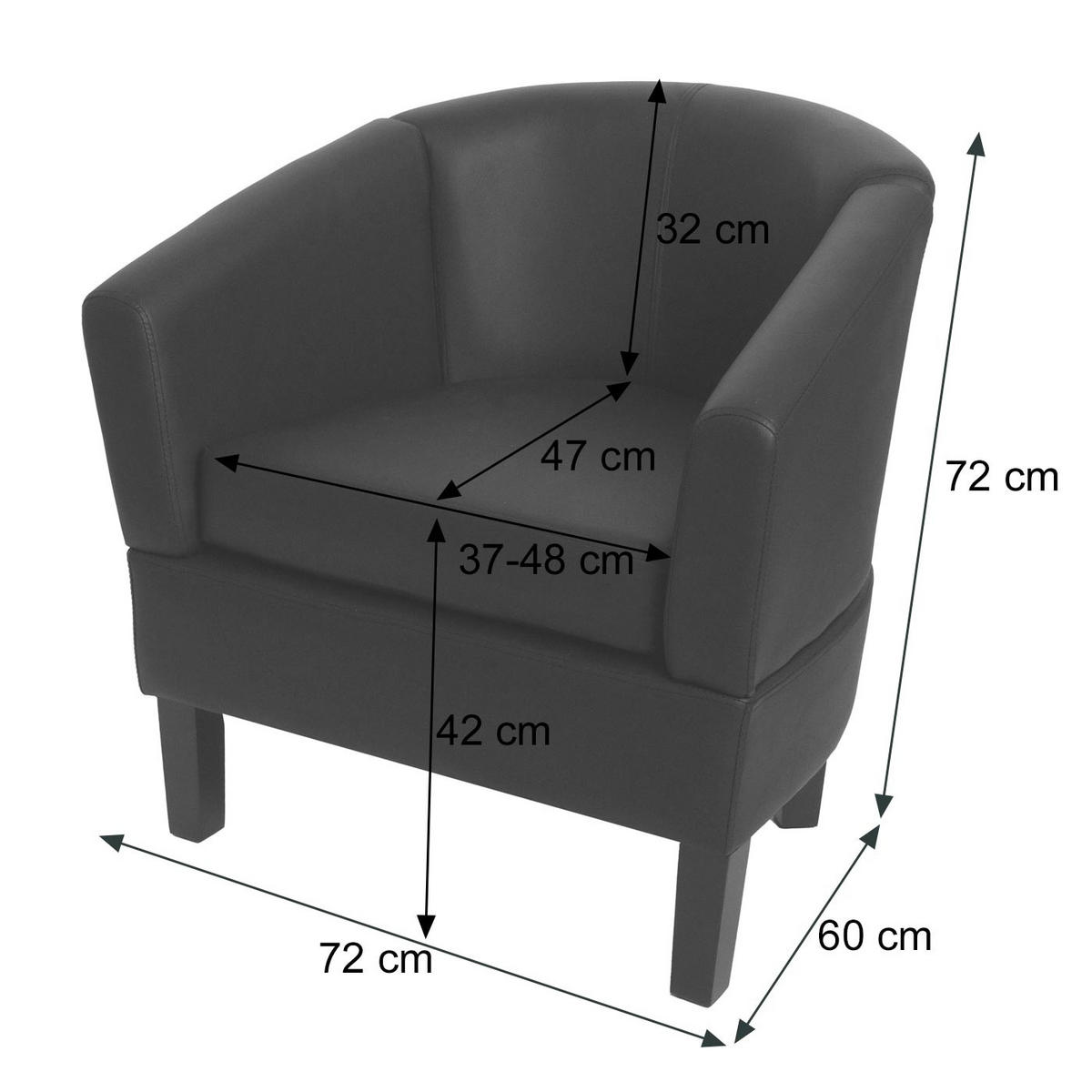 LOUNGE-SESSEL Weiß - Weiß, Textil (72/72/60cm) - MCW