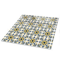 TISCHPLATTE 50x50 cm – Mosaik-Eleganz - Gelb, Glas (0.4/50/50cm) - Wallfluent