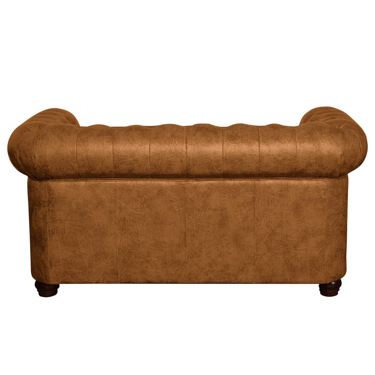 2-SITZER SOFA - Cognac/Dunkelbraun, Kunststoff (148/72/86cm) - home24