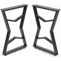 TISCHGESTELL Metall OS ma58 - Schwarz, Metall (55/72/6cm) - moebel17