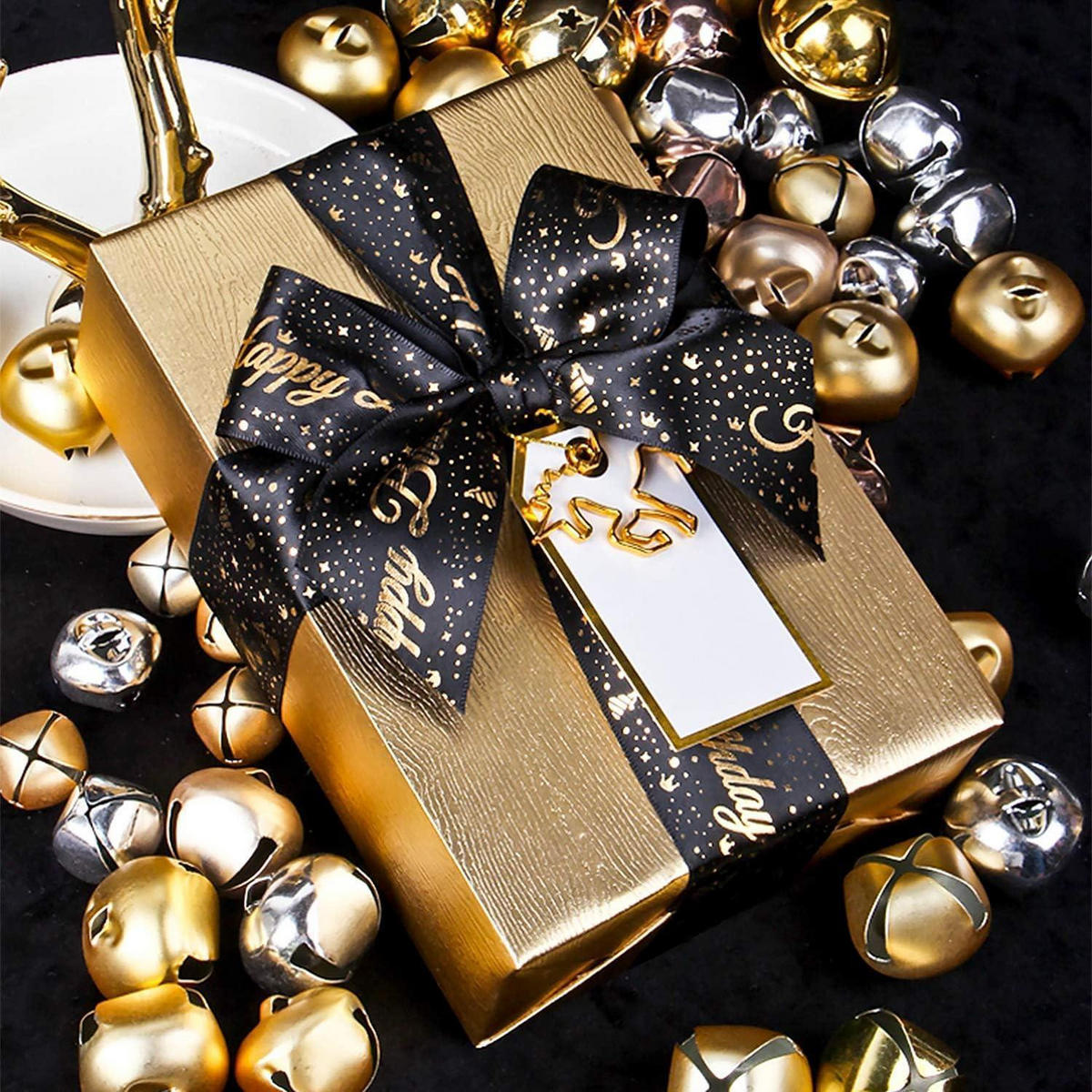 GESCHENKPAPIERROLLE Mattgold 43 cm x 5 m - Goldfarben, Papier (4/44/4cm)