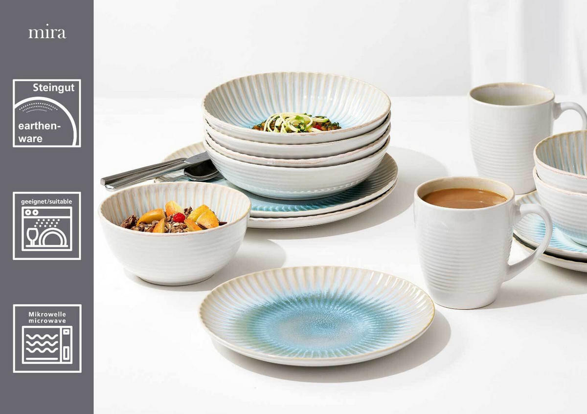 FRÜHSTÜCKS-SET Mira beige 12er Set - Beige, Keramik (18/24/39cm) - Ritzenhoff Breker