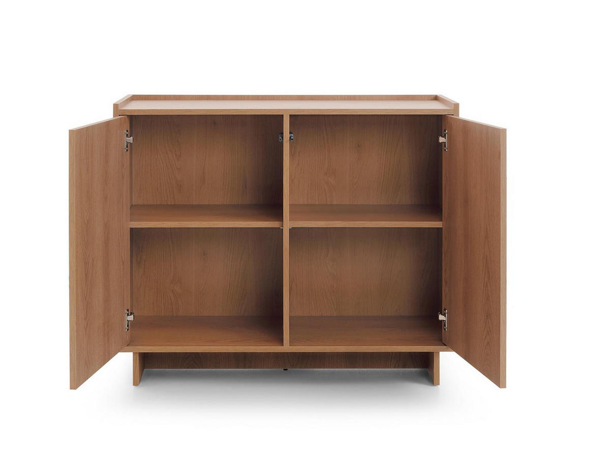 KOMMODE mit 2 Türen 98cm KELLOS eiche karmel - Eichefarben, Holzwerkstoff (98/82/39cm) - Compleo24
