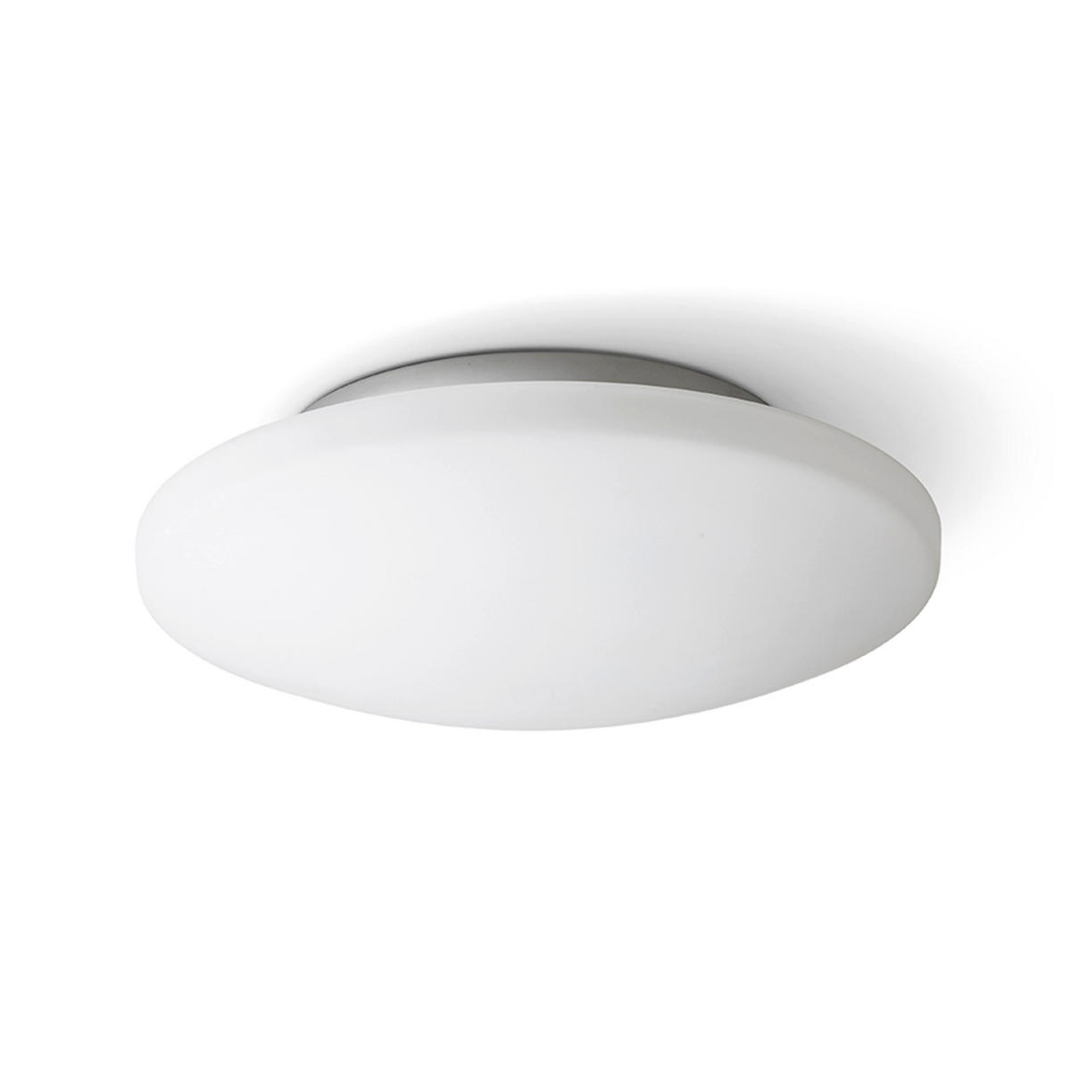 DECKENLEUCHTE SARA LED 36 Opalglas 24 W IP44 - Chromfarben, Glas (36/36/11cm) - Rendl