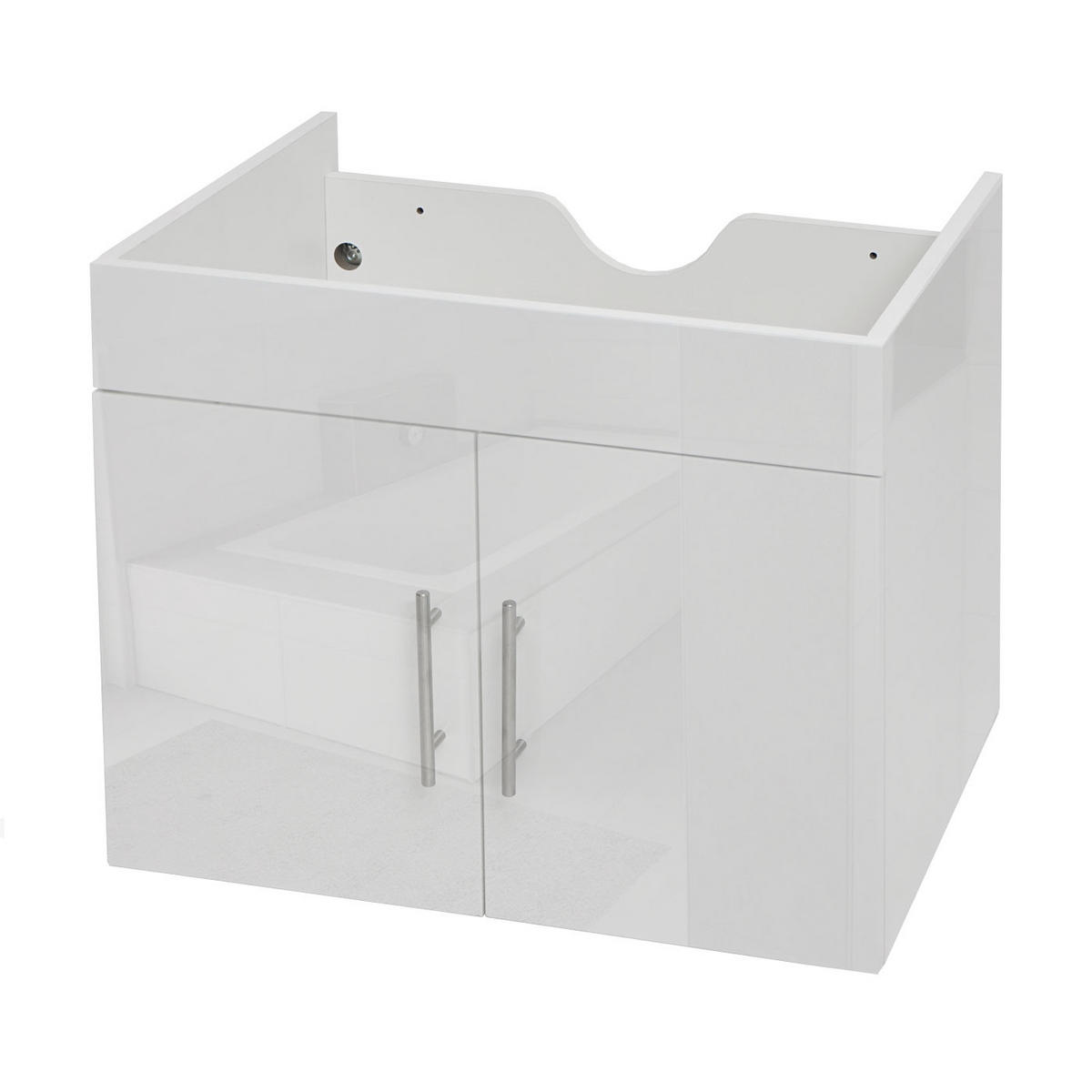 WASCHBECKENUNTERSCHRANK Weiß - Weiß, Holzwerkstoff (59/48/46cm) - MCW