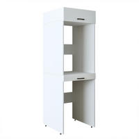 WASCHMASCHINENSCHRANK DUO-I 67cm Breit, 205cm Hoch - Weiß, Holzwerkstoff (67/205/67cm)