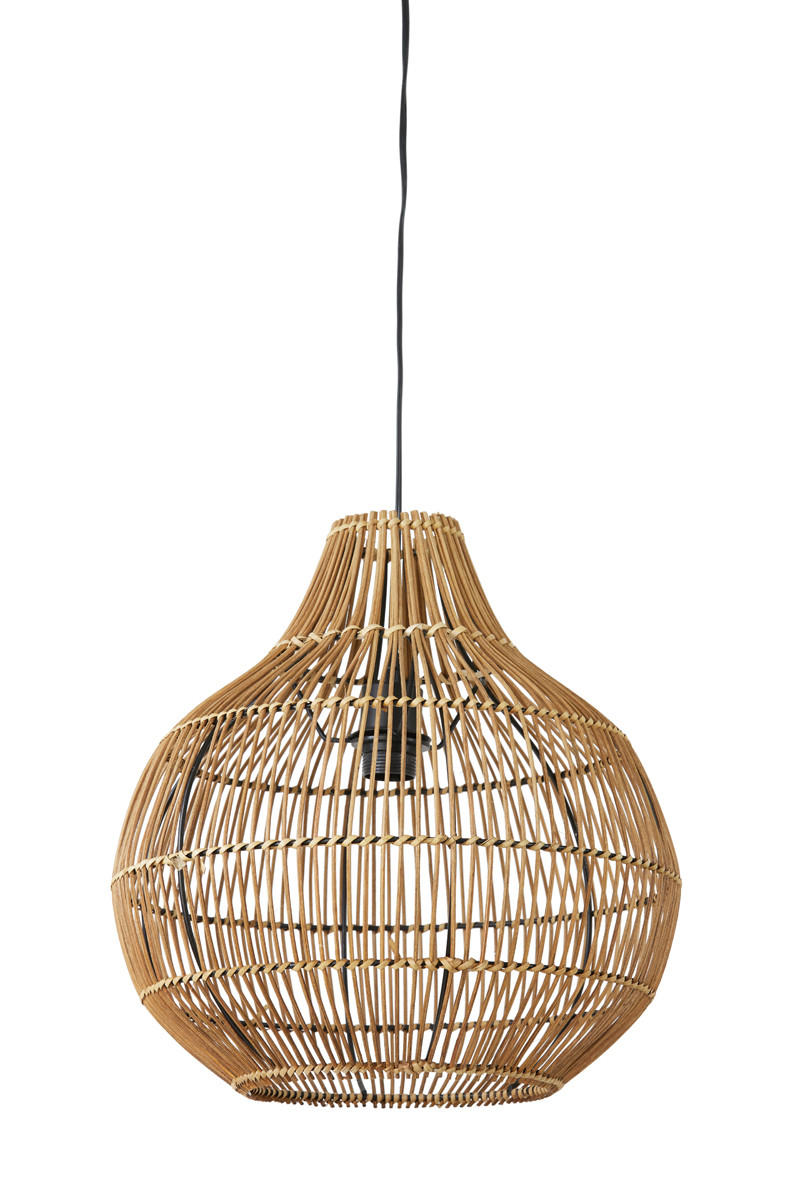 HÄNGELAMPE Pacino Braun Ø40/41,5 cm - Braun, Holz (40/40/41.5cm) - Light & Living