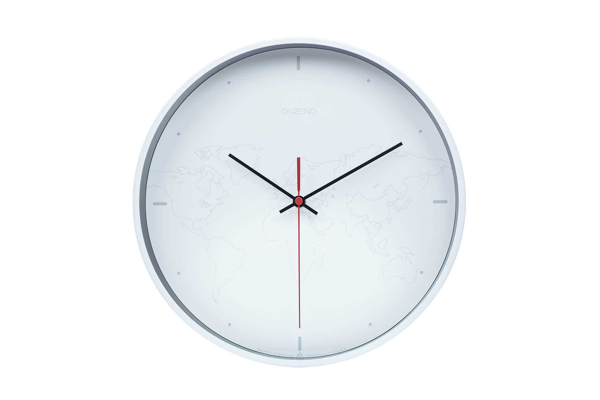 WANDUHR Design Weiß 31/31 cm - Weiß, Holzwerkstoff (0.9/30.5/4cm) - ONZENO