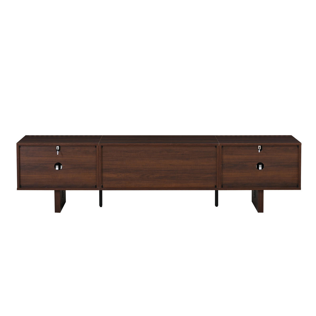 TV-LOWBOARD Walnuss-Optik 180 cm für Fernseher bis 75 Zoll - Alteiche, Holzwerkstoff (180/45/40cm) - Urban Meuble